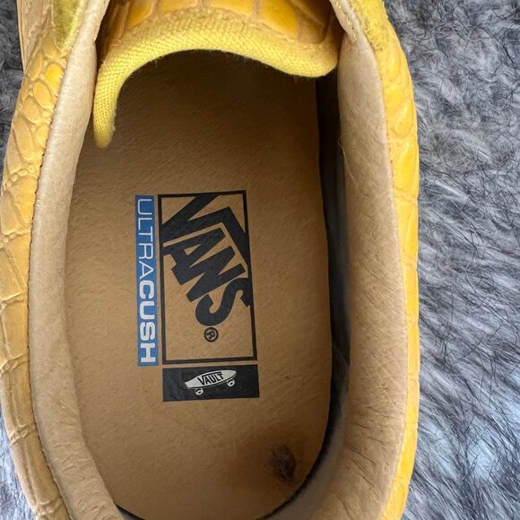 Old School Vans Yellow Croc Skin Size 9 Men's 10.5 Women's - Picture 5 of 7